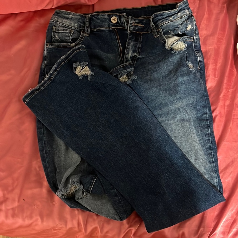 low rise bootcut jeans